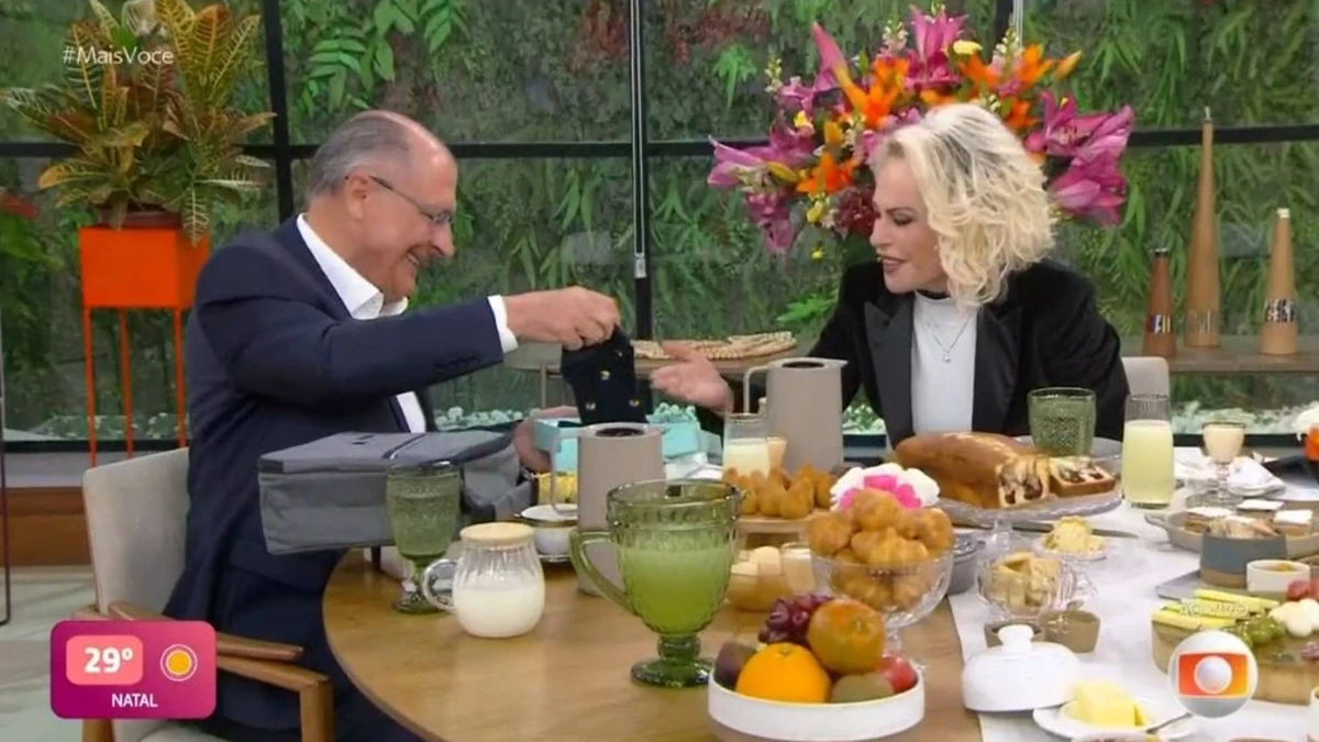 Ana Maria Braga e Geraldo Alckmin por Reprodução