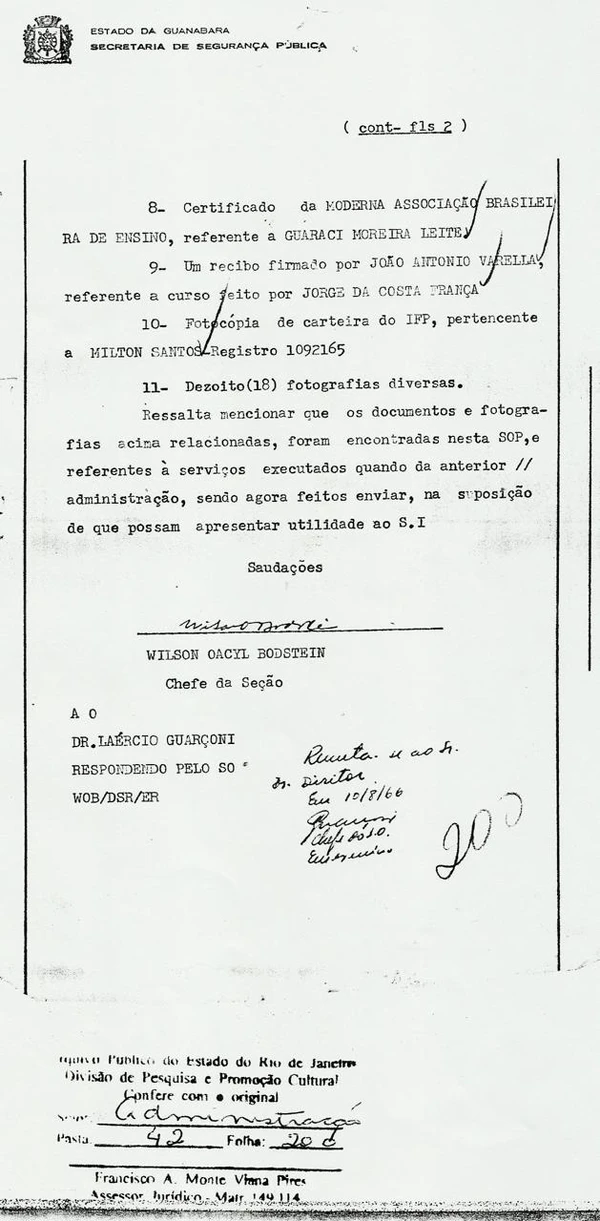 Dops/RJ p.2 com anotação sobre MS por Acervo Pessoal