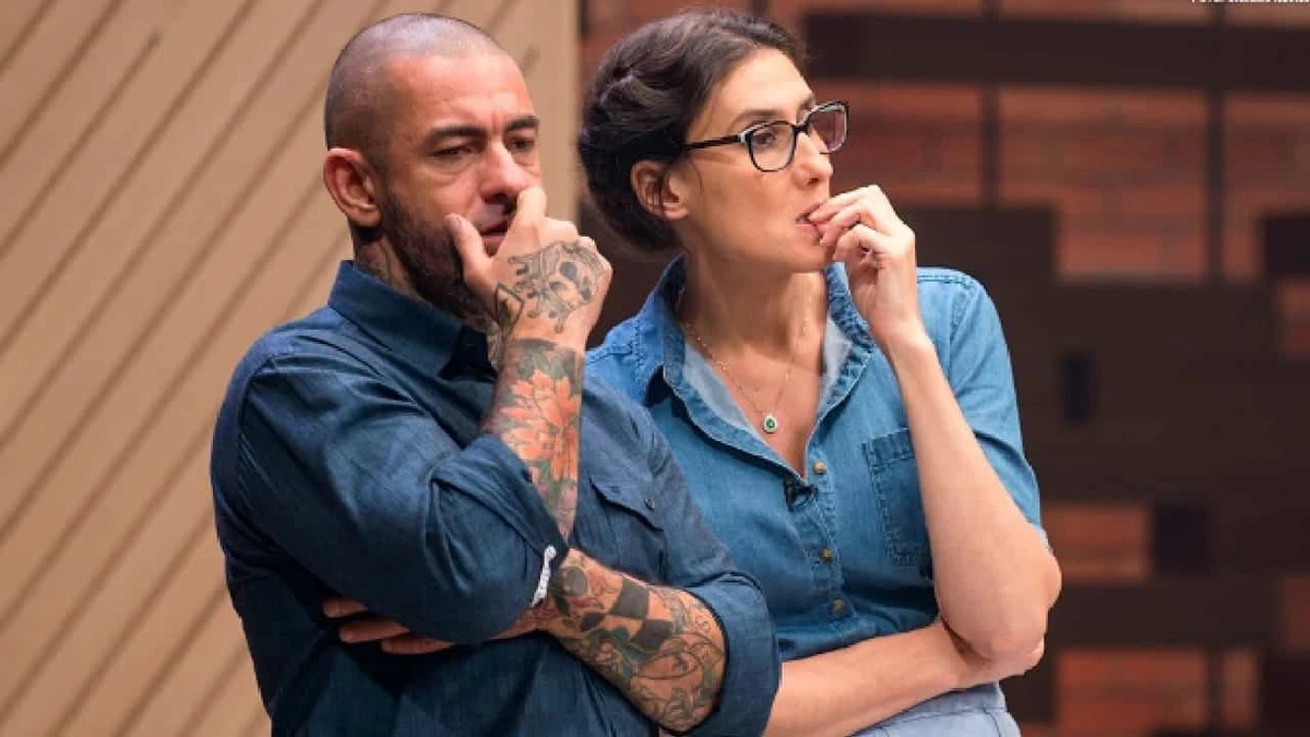 Henrique Fogaça e Paola Carosella por Reprodução