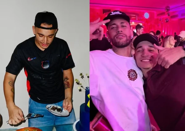 João Gomes comemora aniversário com bolo temático de Neymar por Reprodução/Instagram