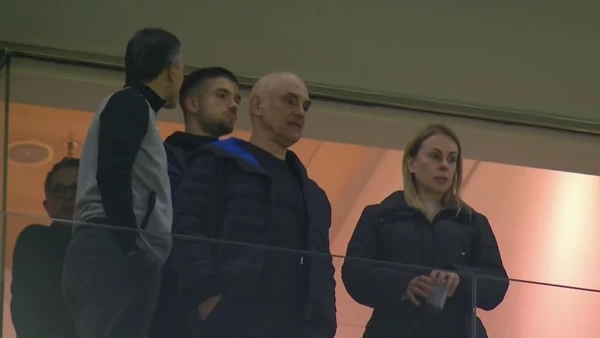 Moraes assistiu jogo ao lado da esposa