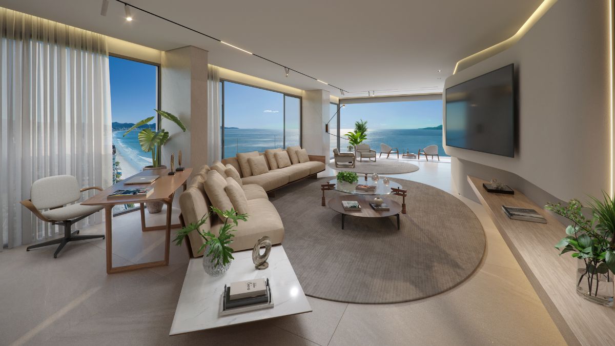 'Prédio do Neymar' - Do 39º a 41º é a cobertura triplex. por Divulgação/Edify One