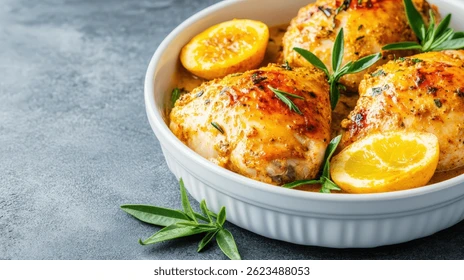 Sobrecoxa de frango por Shutterstock