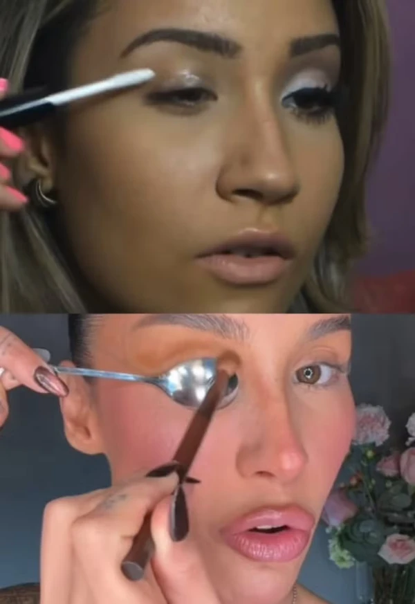 Antes e depois de Bianca Andrade por Reprodução/Instagram
