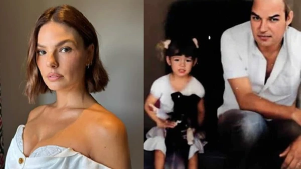 Isis Valverde e o pai, Rubens por Reprodução