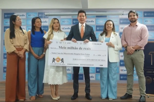 Bispo Bruno Leonardo doou R$ 500 mil para a Santa Casa de Misericórdia por Reprodução/ Redes sociais