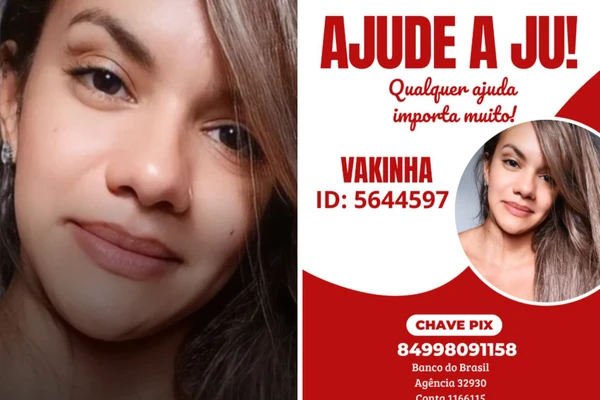 Perfil pede doação para vítima
