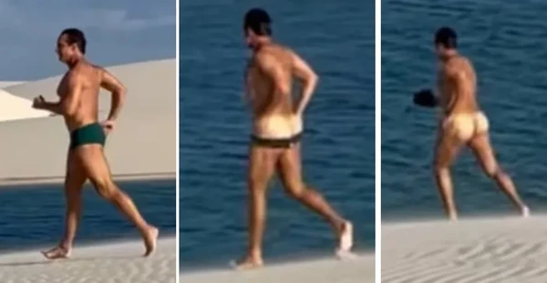 Em 2022, Victor Fasano empolgou seus seguidores ao postar um vídeo em que aparece tirando a sunga e exibindo o bumbum nos Lençóis Maranhenses  por Victor Fasano