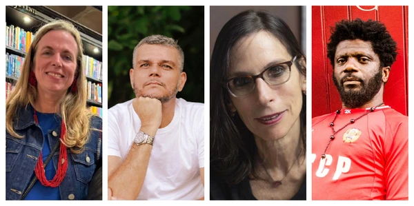 Flávia Lins e Silva, Dênisson Padilha, Lilia Schwarcz e Gauz