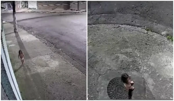 Menina de 3 anos caminha sozinha pela rua enquanto mãe participa de baile funk