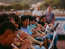 Imagem - Mais de 50 músicos participam de performance coletiva em encontro de filarmônicas