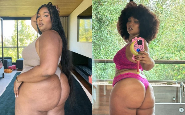 Lizzo antes e depois por Reprodução/Instagram