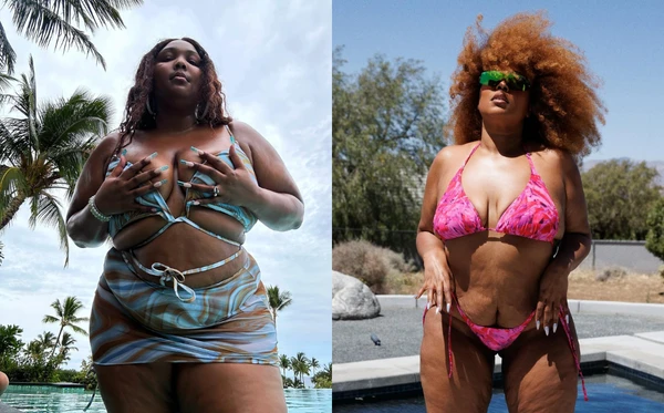 Lizzo antes e depois por Reprodução/Instagram