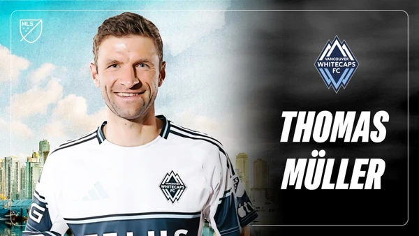 Anúncio de Thomas Müller no White Caps por Divulgação/MLS