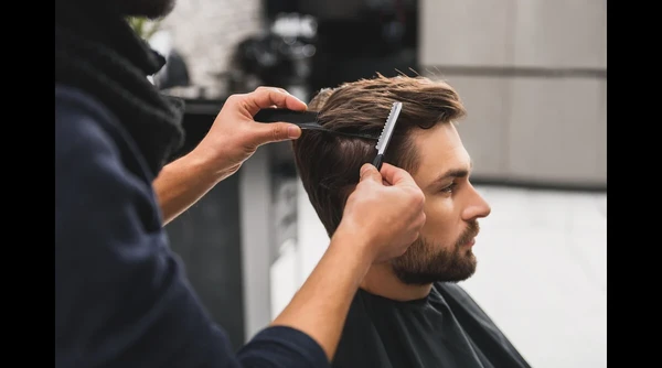 Barbeiro e cortes de cabelo  por Shutterstock