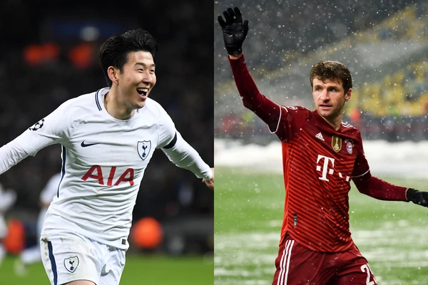 Heung-min Son e Thomas Müller
