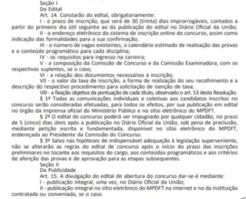 Mais informações do concurso do MPDFT aqui: por Reprodução