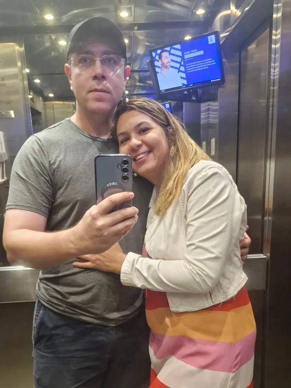 Marcus Marinho e Luana de Paula por Reprodução/redes sociais