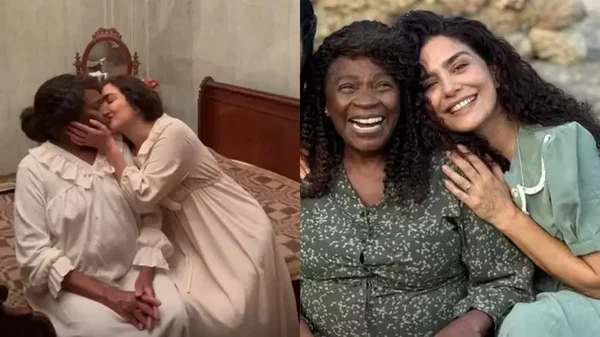 Zezé Motta e Letícia Sabatella em uma cena do filme 'Liberdade' por Divulgação