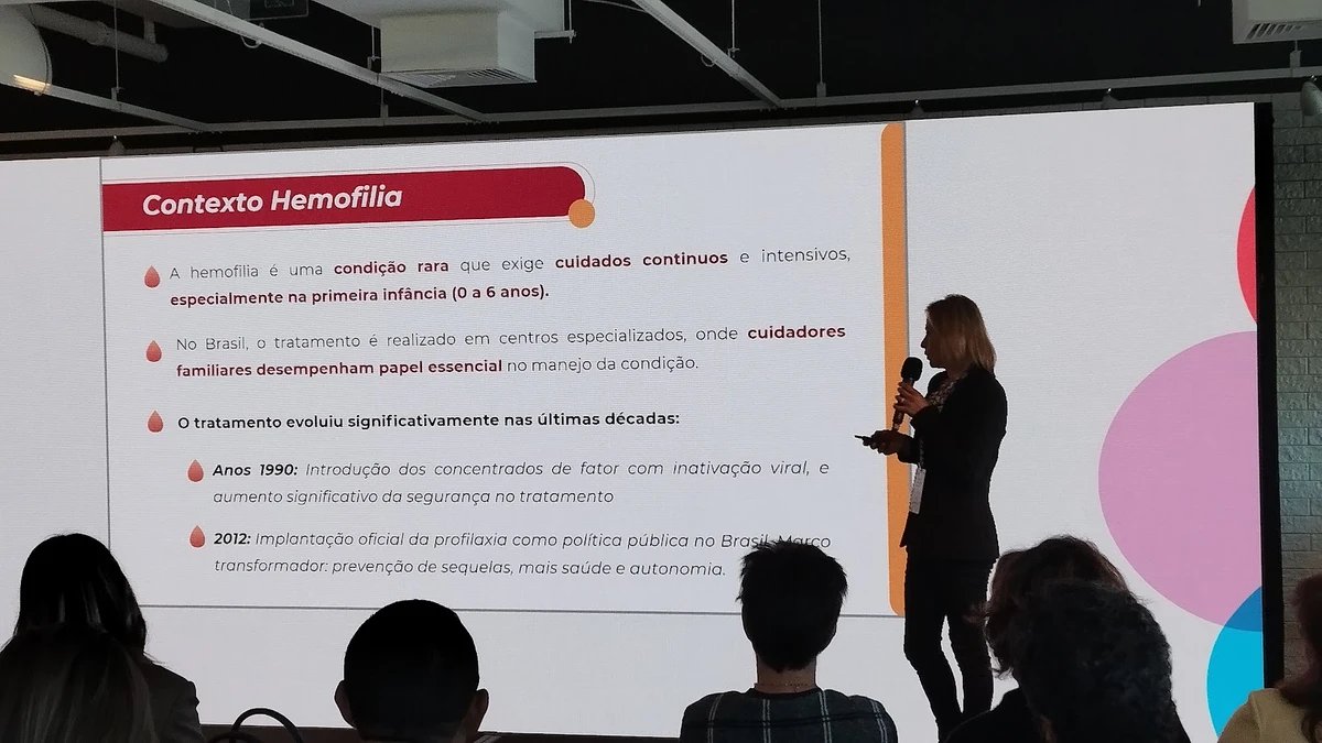 Apresentação do "Mapeamento da Jornada do Paciente com Hemofilia", em São Paulo por Yan Inácio/CORREIO