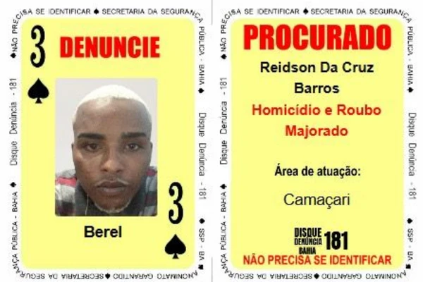 Braço direito de líder de facção preso em condomínio de luxo de SP é o novo 3 de Espadas do Baralho do Crime da SSP