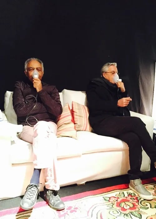 Caetano Veloso e Gilberto Gil  por Reprodução/Redes Sociais 