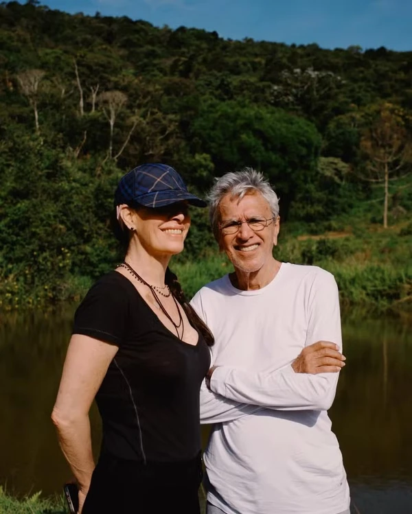 Caetano Veloso e Paula Lavigne  por Reprodução/Instagram