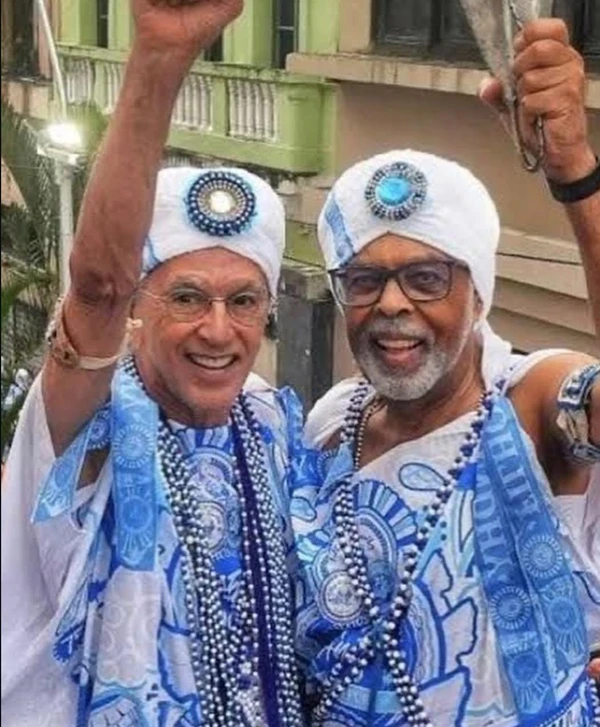 Gilberto Gil homenageia Caetano Veloso pelos 83 anos por Reprodução/Redes Sociais 