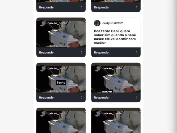 Mensagem recebida por Gabi Prado por Reprodução/Instagram