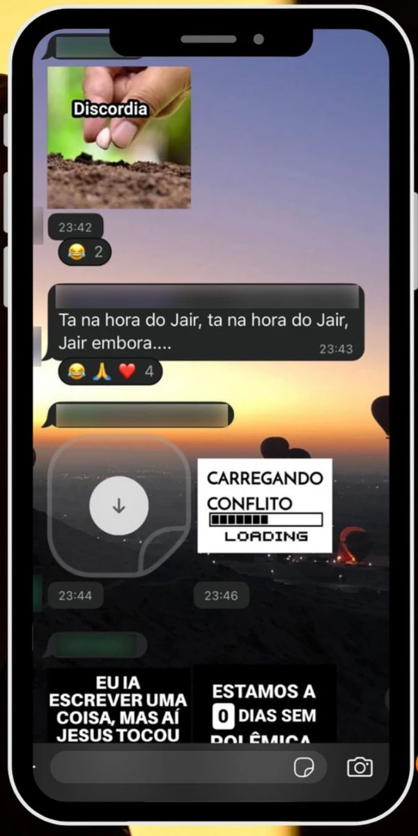 Moradores de condomínio de Bolsonaro no grupo de Whatsapp por UOL/Reprodução