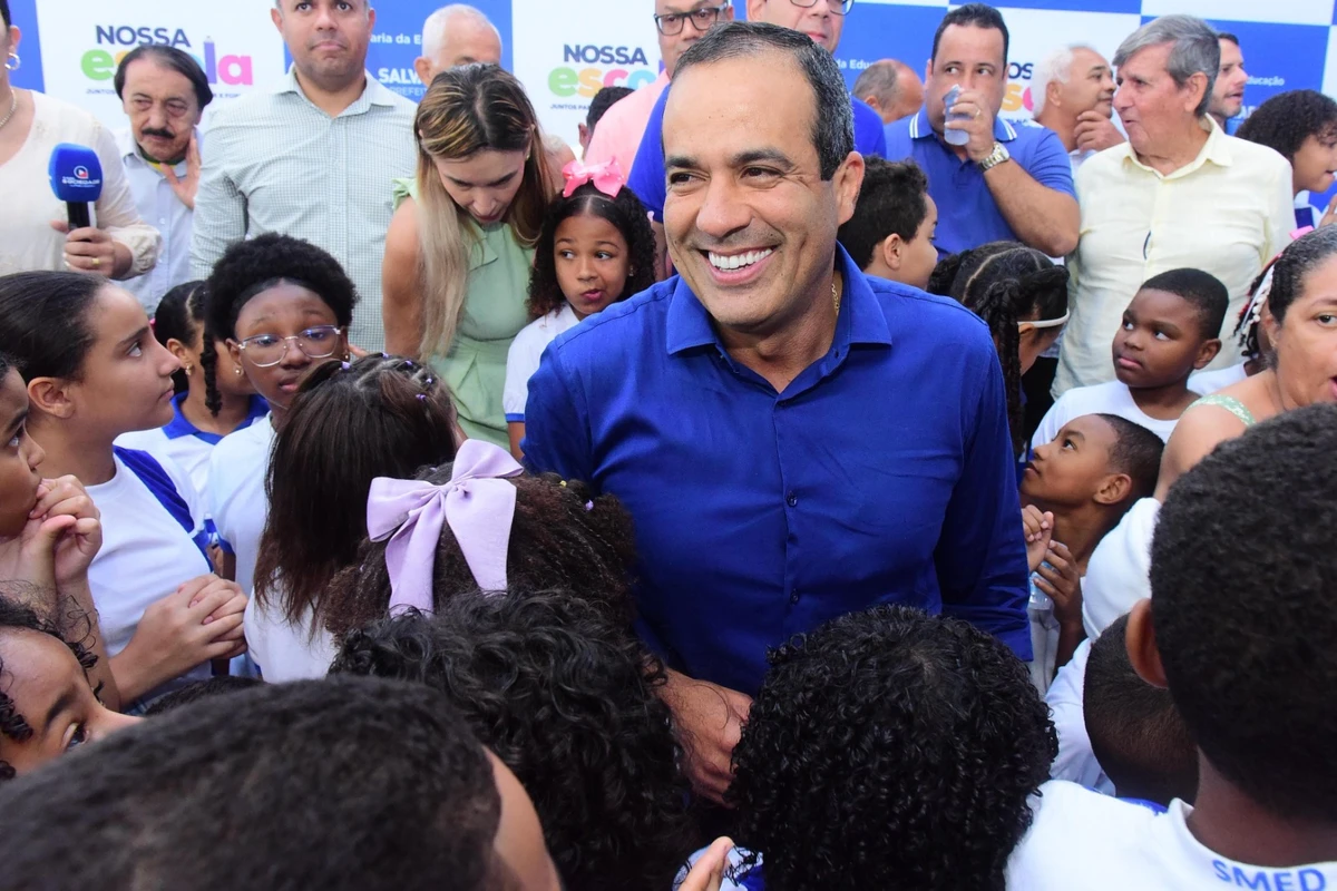 Além do prefeito Bruno Reis, o secretário municipal da Educação (Smed), Thiago Dantas, também participou por  Valter Pontes/ Secom PMS