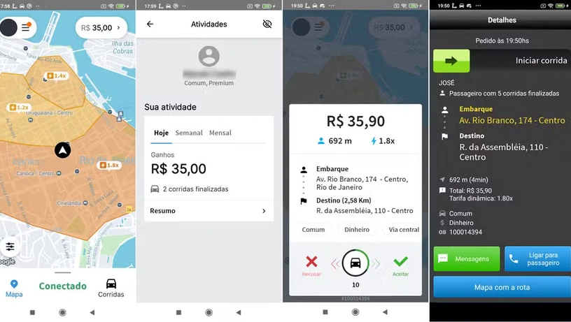 Imagem - Facção lucrava R$ 1 milhão por mês com aplicativo de mototáxi