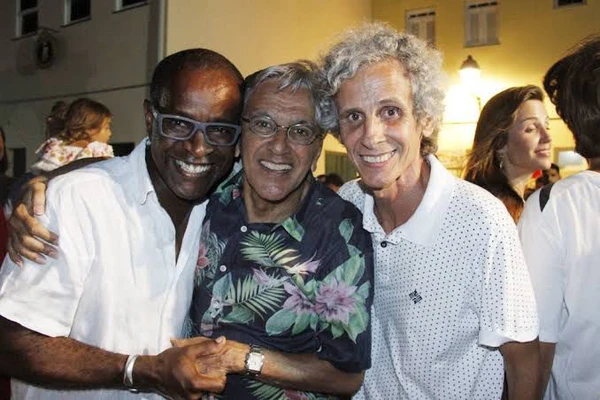 Caetano Veloso no Ensaio do Cortejo Afro  por Reprodução/Redes Sociais 