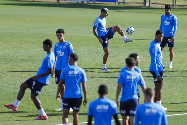 Último treino do Bahia entes de encarar o Fuminense