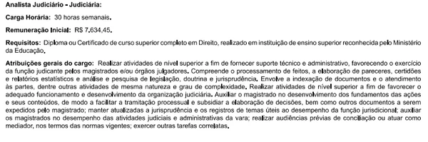 Edital do concurso para o TJ-PE por Reprodução