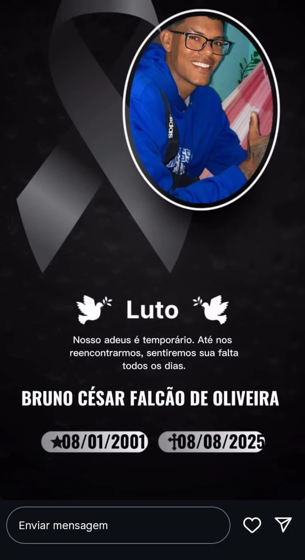 Influenciadora desabafa em rede social sobre assassinato de irmão gêmeo por Rede social