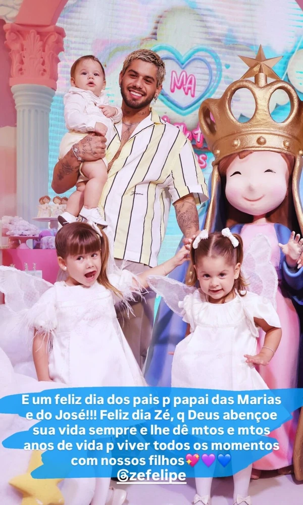Homenagem de Virginia a Zé Felipe