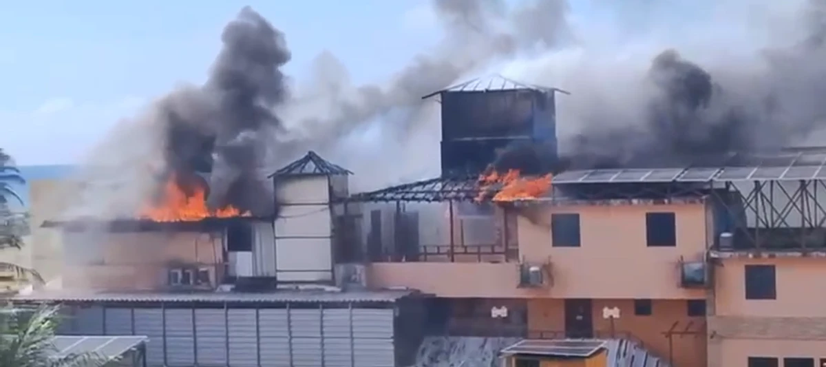 Incêndio no Hotel Villaggio Orizzonte, em Stella Maris