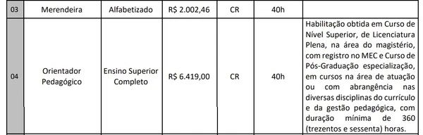 Confira detalhes do edital  por Captura de tela 