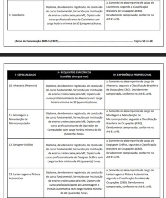Detalhes de concurso do Exército por Reprodução