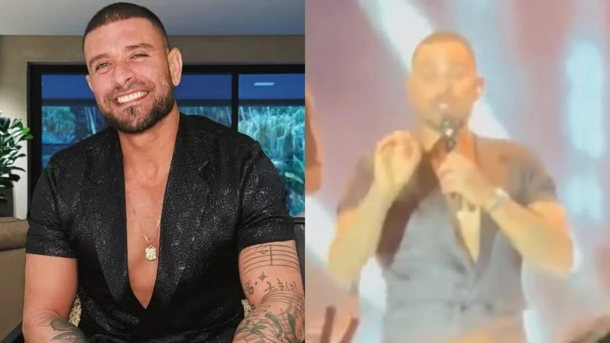 Diogo Nogueira se irrita, interrompe show e xinga torcedores do Galo após provocação