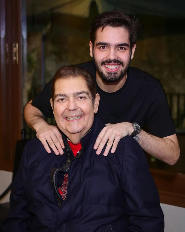 Faustão e João Silva por Reprodução/Instagram