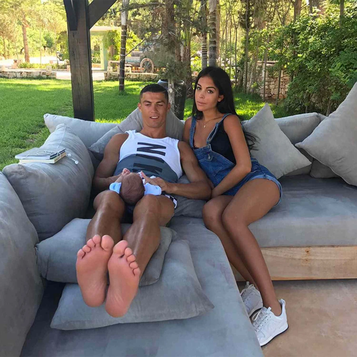 Georgina e Cristiano Ronaldo por Reprodução