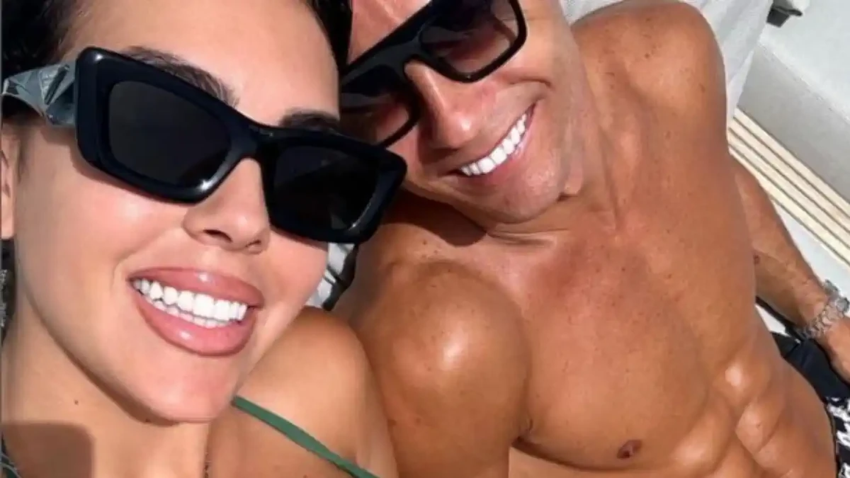 Georgina e Cristiano Ronaldo por Reprodução