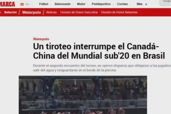Marca, da Espanha, noticiando o ocorrido  por Reprodução