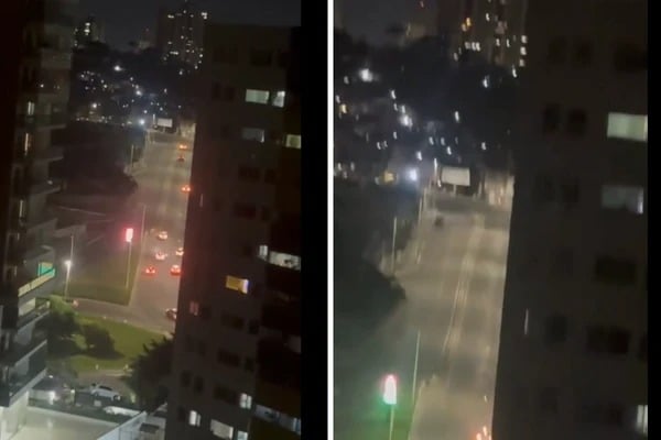 Policiais estavam nas ruas durante o confronto por Reprodução