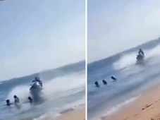 Imagem - Banhista é atropelada por jet ski em praia de Salvador