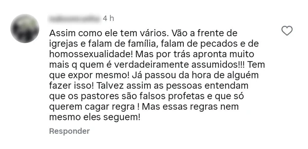 Seguidores criticaram a postura do líder religioso por Reprodução