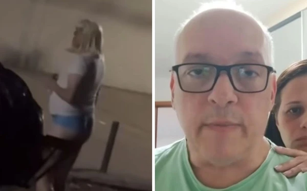 Bispo é flagrado de peruca e calcinha em frente a bar e vídeo viraliza na internet