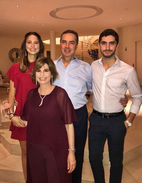 Luna, Tereza, Luís Roberto e Bernardo van Brussel Barroso por Reprodução